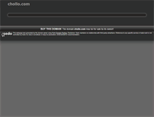 Tablet Screenshot of chollo.com