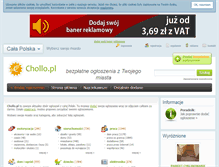 Tablet Screenshot of chollo.pl